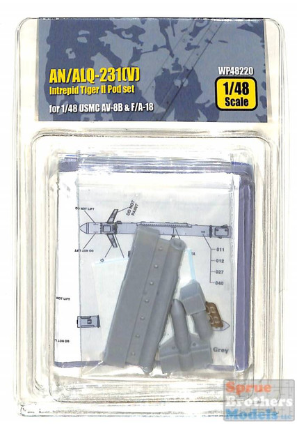 WPD48220 1:48 Wolfpack AN/ALQ-231(V) Intrepid Tiger II Pod Set (for USMC AV-8B & F-18)