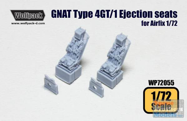 WPD72055 1:72 Wolfpack Folland Gnat Ejection Seats (AFX kit