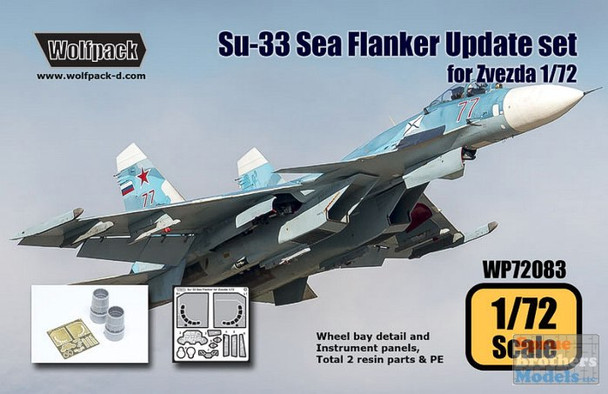 WPD72083 1:72 Wolfpack Su-33 Sea Flanker Update Set (ZVE kit)