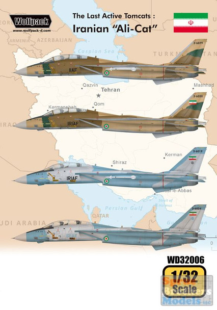 WPDDEC32006 1:32 Wolfpack Decal - The Last Active Tomcats: Iranian 'Ali-Cat'