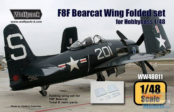 WPDWW48011 1:48 Wolfpack F8F Bearcat Wing Folded Set (HBS kit)