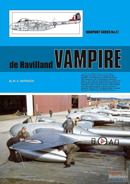 WPT027 Warpaint Books - de Havilland Vampire