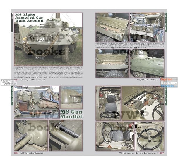 WWPR088 Wings & Wheels Publications - Greyhound In Detail (WWII US Army M8 and M20 APCs)