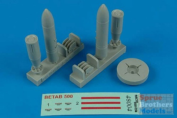ARSAB480004 1:48 AeroBonus BetAb-500 Soviet Penetration Bombs #480004