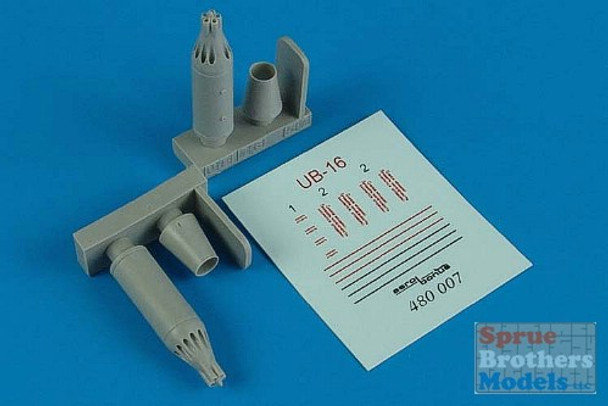 ARSAB480007 1:48 AeroBonus UB-16-57 Rocket Launchers #480007