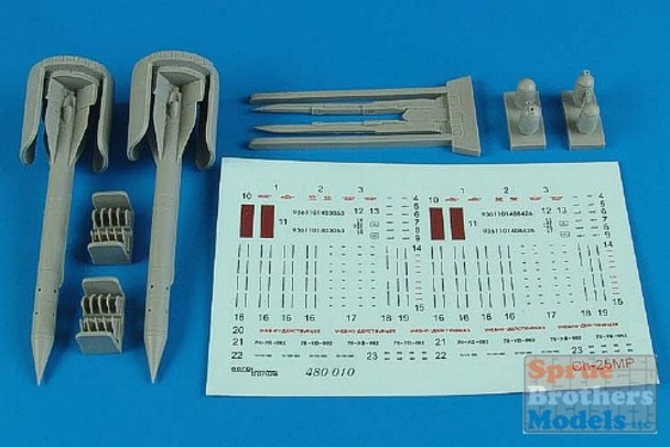 ARSAB480010 1:48 AeroBonus Ch-25MP (AS-12 Kegler) Air to Ground Missile Set #480010