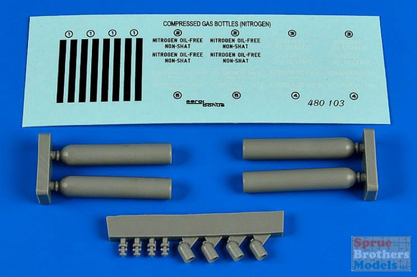 ARSAB480103 1:48 AeroBonus Compressed Gas Bottles (Nitrogen)