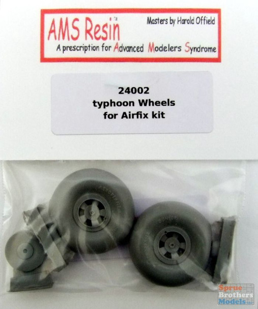 AMS24002 1:24 AMS Resin Typhoon Wheels (AFX kit)