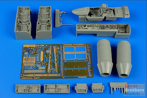 ARS4635 1:48 Aires Super Detail Set - F-18E Super Hornet (HAS kit)