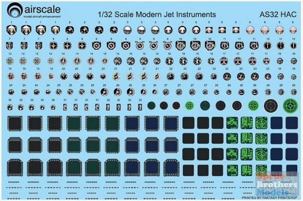 ASCAS32HAC 1:32 Airscale Modern Cockpit Instruments