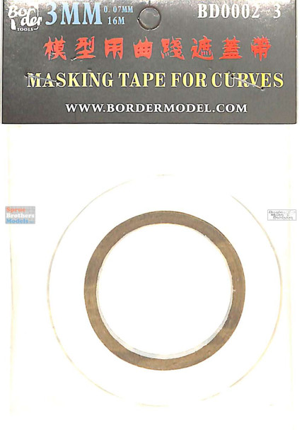 BDMBD0002-3 Border Model Masking Tape for Curves 3mm Width