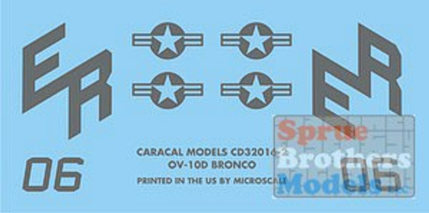 CARCD32016 1:32 Caracal Models Decals - OV-10D Bronco