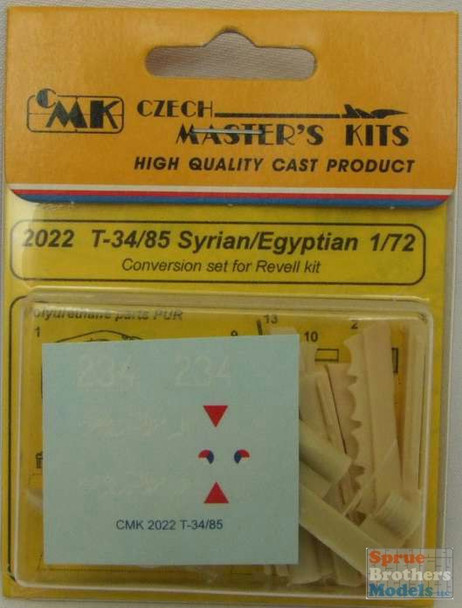 CMK2022 1:72 CMK T-34/85 Syrian/Egyptian Conversion Set (REV kit)
