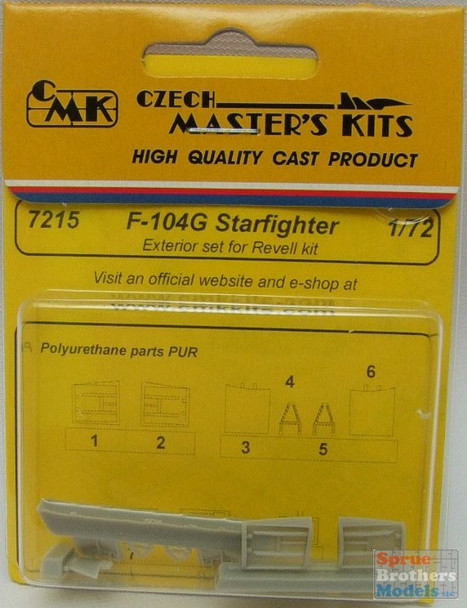 CMK7215 1:72 CMK F-104G Starfighter Exterior Set (REV kit) #7215