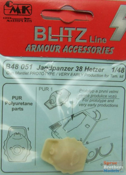 CMKB48051 1:48 CMK Blitz Jagdpanzer 38 Hetzer Gun Mantlet (TAM Kit)