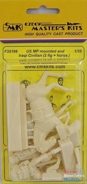 CMKF35198 1:35 CMK Mounted US MP & Iraqi Civilian Figure Set #35198