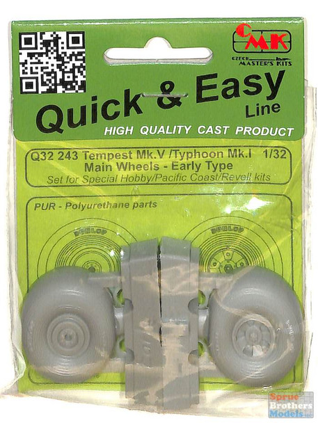 CMKQ32243 1:32 CMK Quick & Easy Hawker Tempest Mk.I Main Wheels Early Type (SPH kit)