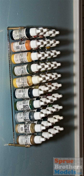 COH1007 Dr Paint Rack - Wall Mountable 40 Bottle Holder (for  Vallejo/Hataka/AMMO 17ml type bottles) - Sprue Brothers Models LLC