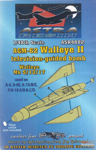 DACASR4802 1:48 Astra Resin - AGM-62 Walleye II TV-Guided Bomb