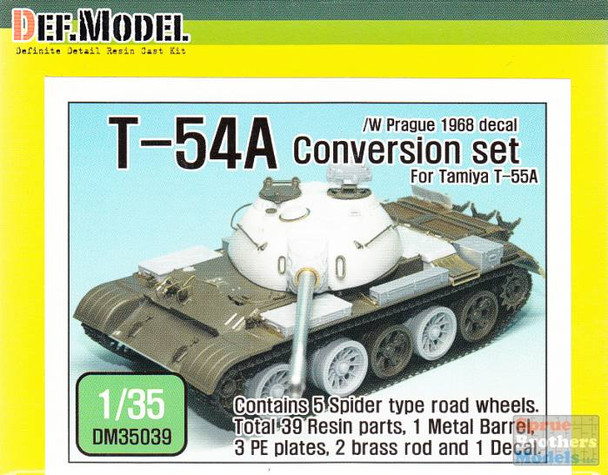 DEFDM35039 1:35 DEF Model T-54A Conversion Set with Prague 1968 Decal (TAM kit)