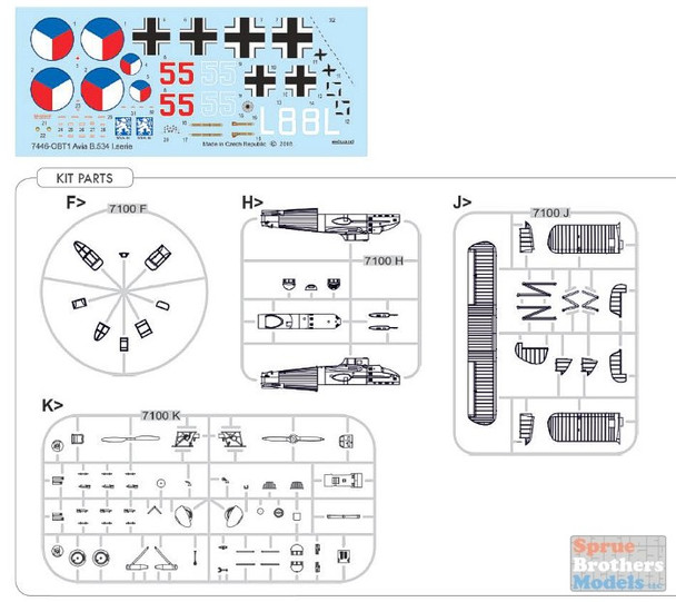 EDU07446 1:72 Eduard Avia B.534 I.serie Weekend Edition