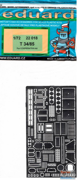 EDU22018 1:72 Eduard PE - T-34/85 Detail Set (COO kit)