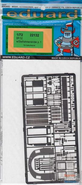 EDU22132 1:72 Eduard PE - BR.52 w/ Tender Detail Set (HBS kit)