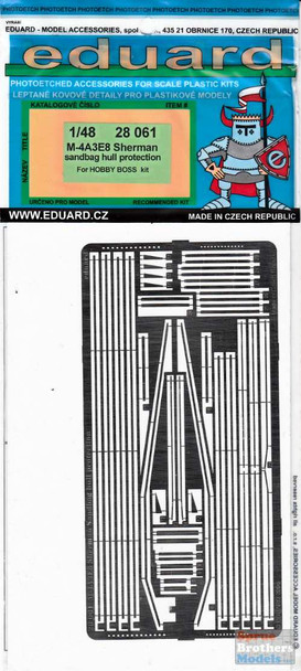 EDU28061 1:48 Eduard PE - M4A3E8 Sherman Sandbag Hull Protection (HBS kit)