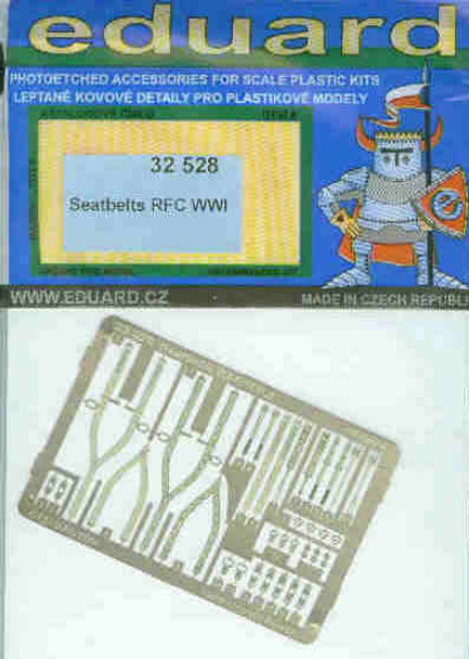 EDU32528 1:32 Eduard Color PE - RFC WWI Seatbelts #32528
