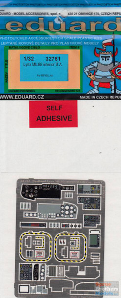 EDU32761 1:32 Eduard Color PE - Lynx Mk 88 Interior Detail Set (REV kit)