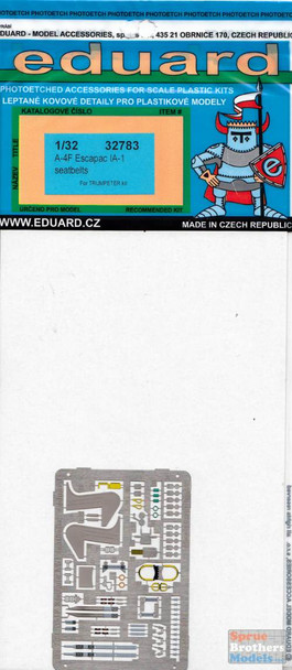 EDU32783 1:32 Eduard Color PE - A-4F Skyhawk Escapac 1A-1 Seatbelts (TRP kit)