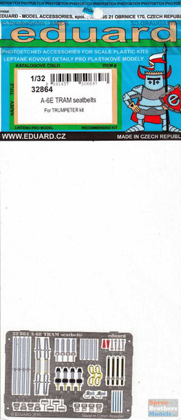 EDU32864 1:32 Eduard Color PE - A-6E TRAM Intruder Seatbelts (TRP kit)