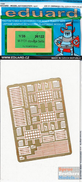 EDU36122 1:35 Eduard PE - M1131 Stryker FSV Stowage Belts (TRP kit) #36122