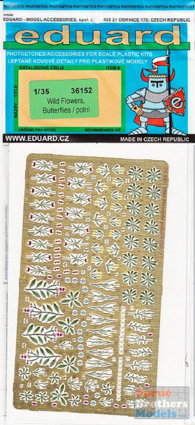 EDU36152 1:35 Eduard Color PE -Wildflowers, Butterflies / Polni #36152