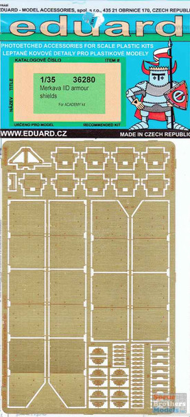 EDU36280 1:35 Eduard PE - Merkava IID Armor Shields (ACA kit)