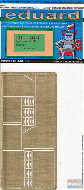 EDU36317 1:35 Eduard PE - Jagdpanzer IV L/48 Schurzen (DRA kit)