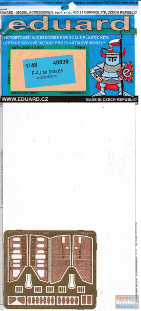EDU48839 1:48 Eduard PE - F-4J Phantom II Air Brakes Set (ACA kit)