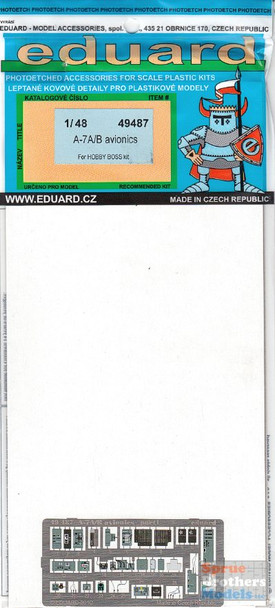 EDU49487 1:48 Eduard Color PE - A-7A A-7B Corsair II Avionics Detail Set (HBS kit) #49487