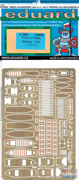 EDU53092 1:350 Eduard PE - Prince of Wales Lifeboats (TAM kit)