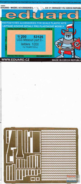 EDU53125 1:200 Eduard PE - USS MIssouri Detail Set Part 9 - Ladders (TRP kit)