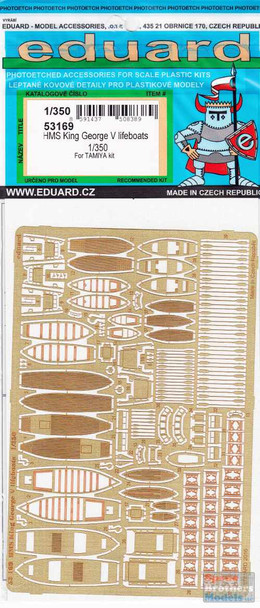 EDU53169 1:350 Eduard PE - HMS King George V Lifeboats Detail Set (TAM kit)