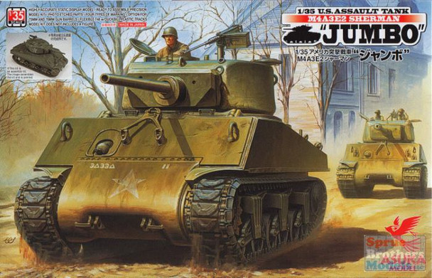 ASU35021 1:35 Asuka US Assault Tank M4A3E2 Sherman "Jumbo"