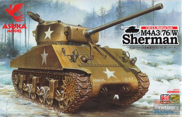 ASU35019 1:35 Asuka M4A3(76)W Sherman