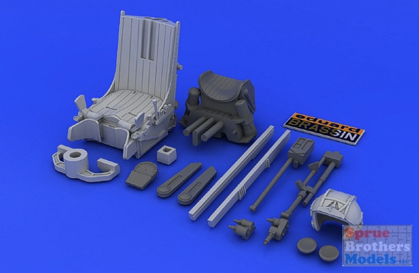 EDU648042 1:48 Eduard Brassin MiG-29 Fulcrum Early Ejection Seat Set (ACA kit) #648042