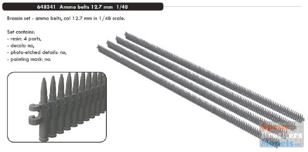 EDU648341 1:48 Eduard Brassin 12.7mm Ammo Belts