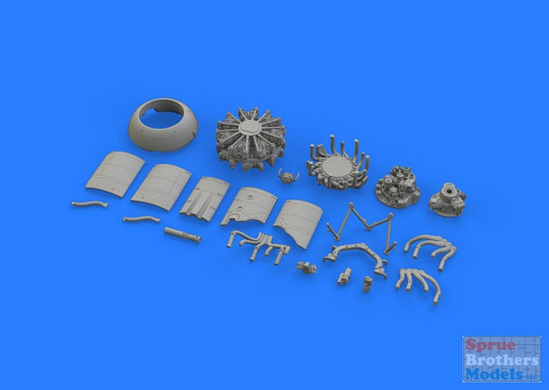 EDU648364 1:48 Eduard Brassin Fw 190A-3 Engine Set (EDU kit)