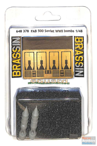 EDU648378 1:48 Eduard Brassin FAB 500 Soviet WW2 Bombs Set