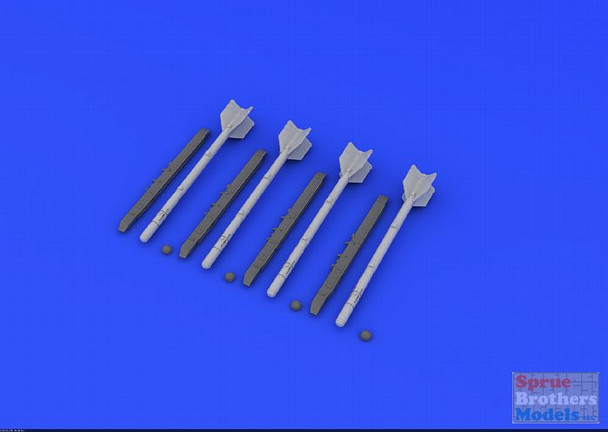 EDU672185 1:72 Eduard Brassin R-3S Missiles for MiG-21 (EDU kit)