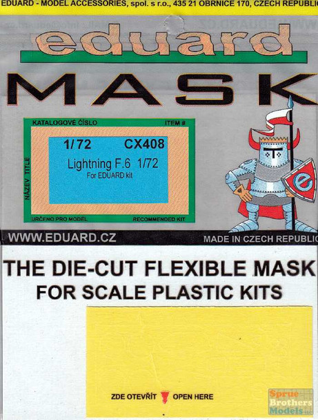 EDUCX408 1:72 Eduard Mask - Lightning F.6 (EDU kit)