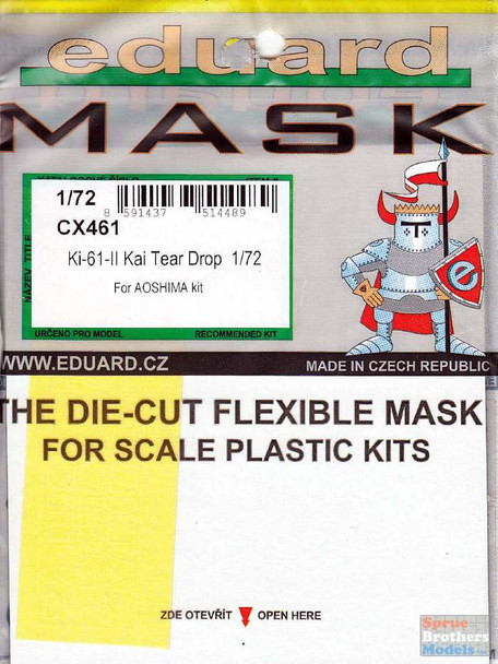 EDUCX461 1:72 Eduard Mask - Ki-61-II Kai Tear Drop (AOS kit)